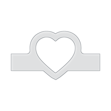 Modern Heart Charcuterie Board Handle Acrylic Router Template