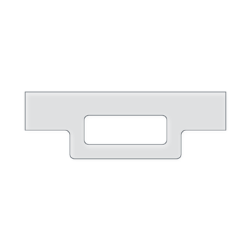 Modern Rectangle Charcuterie Board Handle Acrylic Router Template