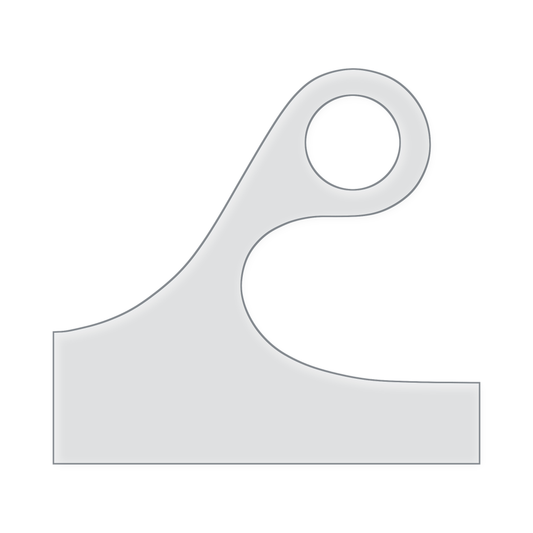 Large Round Charcuterie Board Handle Acrylic Router Template