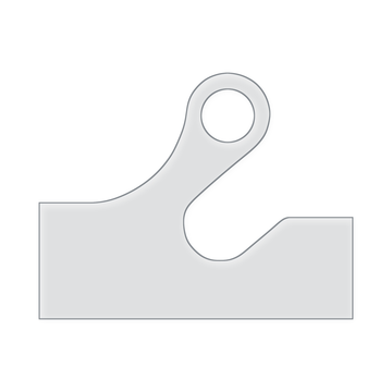 Small Round Charcuterie Board Handle Acrylic Router Template