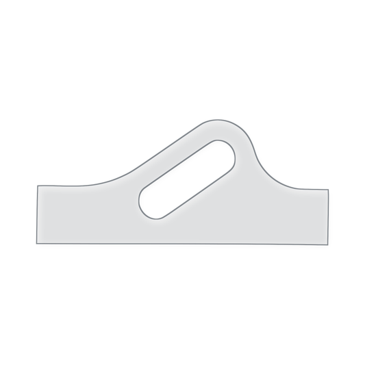 Modern Diagonal Charcuterie Board Handle Acrylic Router Template