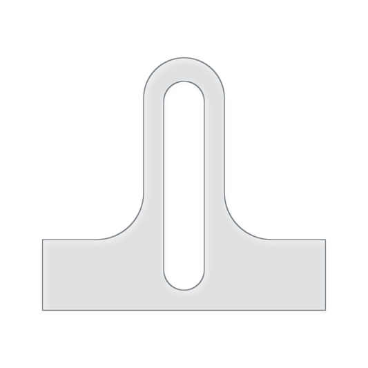 Long Oval Charcuterie Board Handle Acrylic Router Template