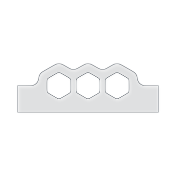 Honeycomb Grip Charcuterie Board Handle Router Template
