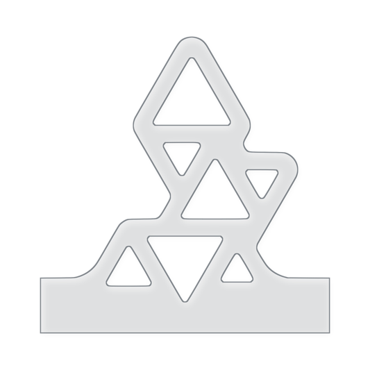 Stacked Triangle Charcuterie Board Handle Router Template