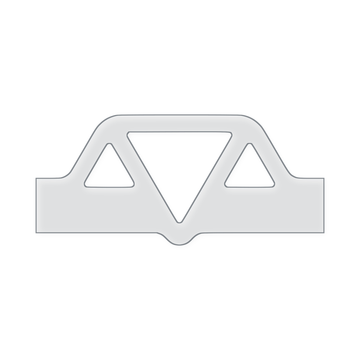 Triangle Grip Charcuterie Board Handle Router Template