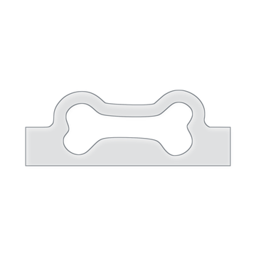 Dog Bone Grip Charcuterie Board Handle Router Template