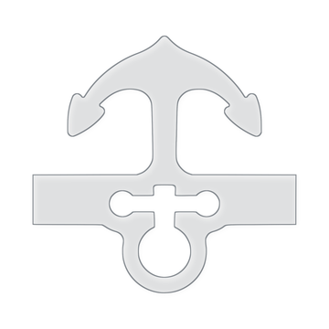 Large Anchor Charcuterie Board Handle Router Template