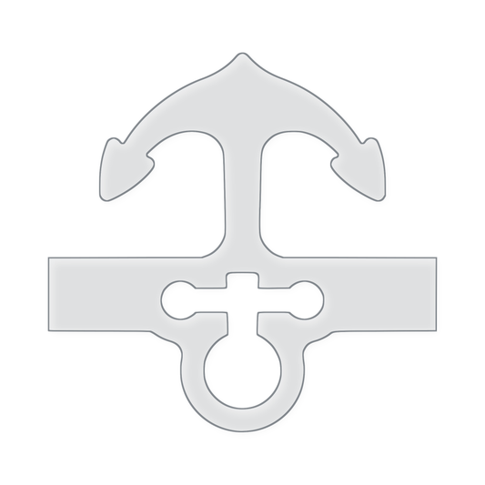 Large Anchor Charcuterie Board Handle Router Template