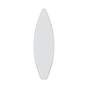 Surf Board Serving Board Acrylic Router Template