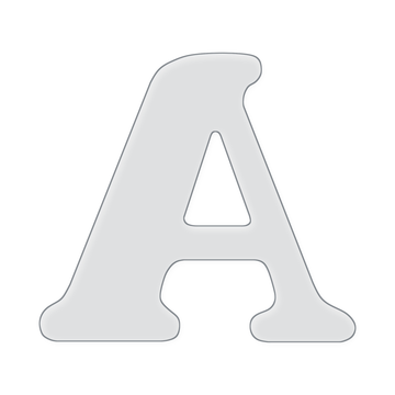 Jumbo Letter Acrylic Router Template