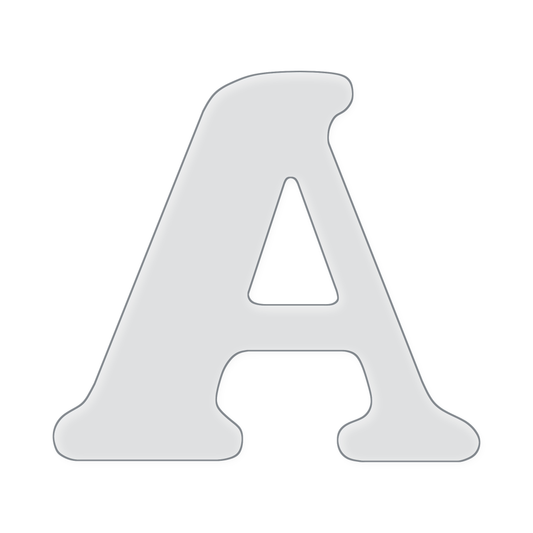 Jumbo Letter Acrylic Router Template
