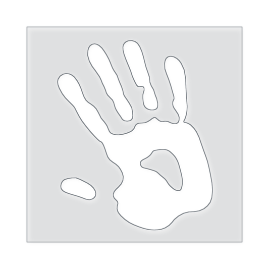 Hand Print Acrylic Router Template