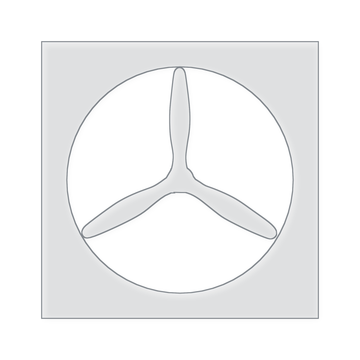 Propeller Acrylic Router Template