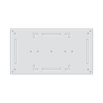 10" by 18" Layout Acrylic Router Template