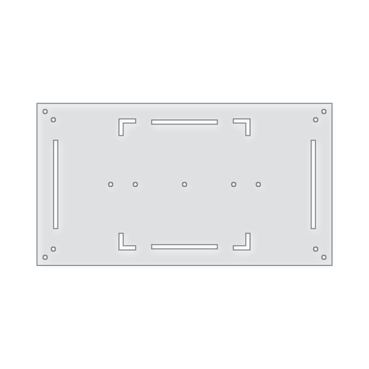 10" by 18" Layout Acrylic Router Template
