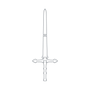 Sword Templates Acrylic Router Template