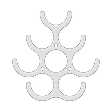 8 Bottle Wine Rack Acrylic Router Template