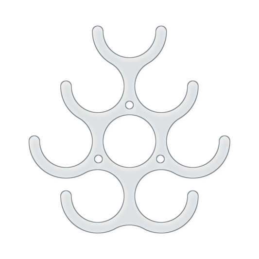 8 Bottle Wine Rack Acrylic Router Template