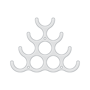 10 bottle Wine Rack Acrylic Router Template