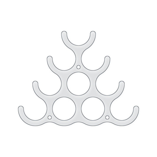 10 bottle Wine Rack Acrylic Router Template