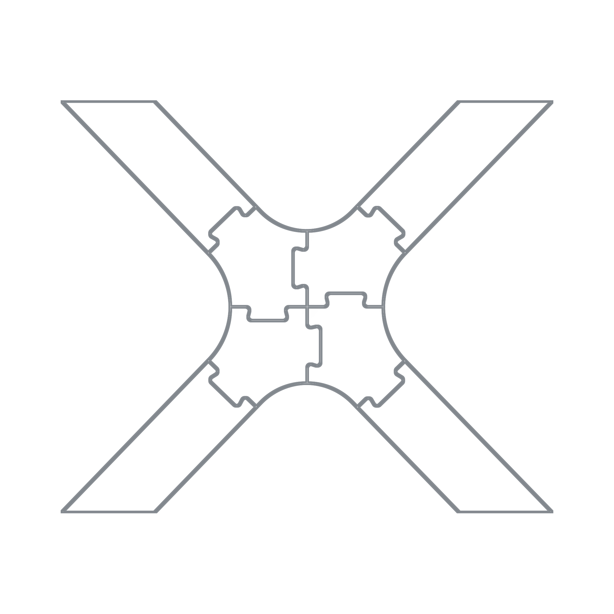 X Router Template X Shape Table Leg Router Templates – Bear Hollow Supply