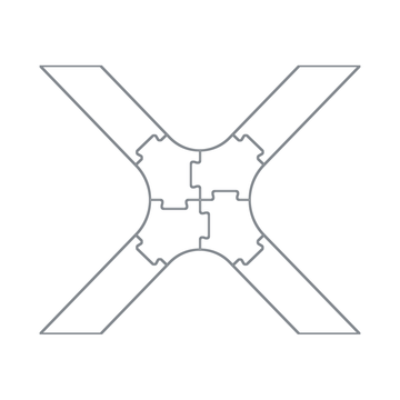 X Shape Table Leg Router Templates