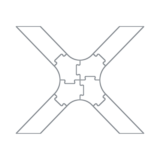 X Shape Table Leg Router Templates