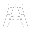 A Shape Table Leg Router Templates