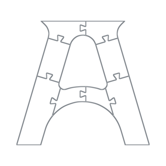 A Shape Table Leg Router Templates