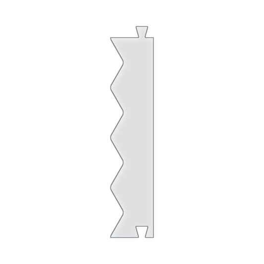Chevron Stitch Acrylic Router Template