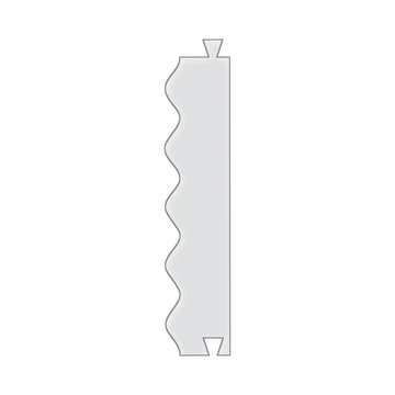 Wave Stitch Acrylic Router Template