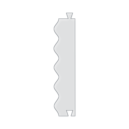 Wave Stitch Acrylic Router Template