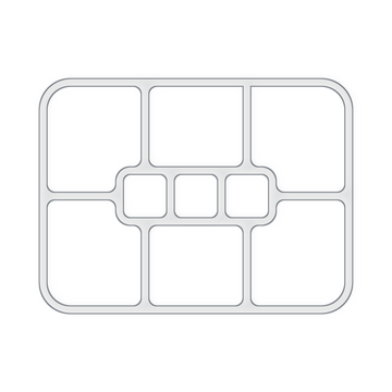 Jumbo 9 Pocket Tray Valet Tray Templates