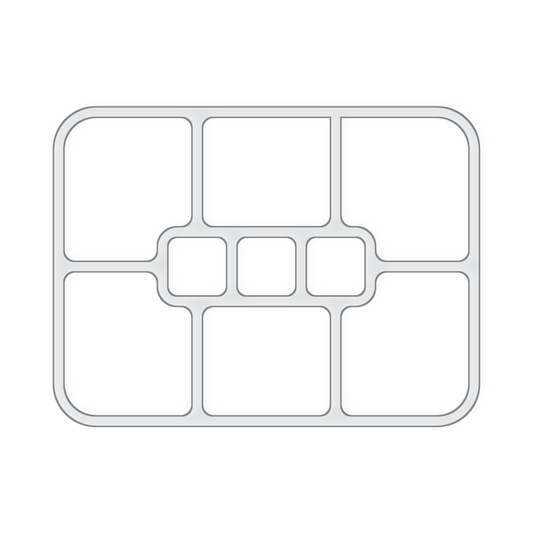 Jumbo 9 Pocket Tray Valet Tray Templates