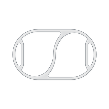 Oval 2 Section Valet Tray Acrylic Router Template