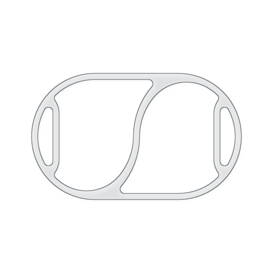 Oval 2 Section Valet Tray Acrylic Router Template