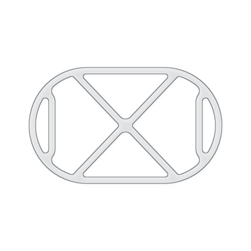 Oval 4 Section Valet Tray Acrylic Router Template
