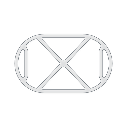 Oval 4 Section Valet Tray Acrylic Router Template