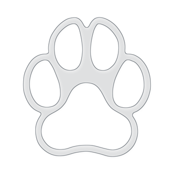 Dog Paw Serving Tray Acrylic Router Template