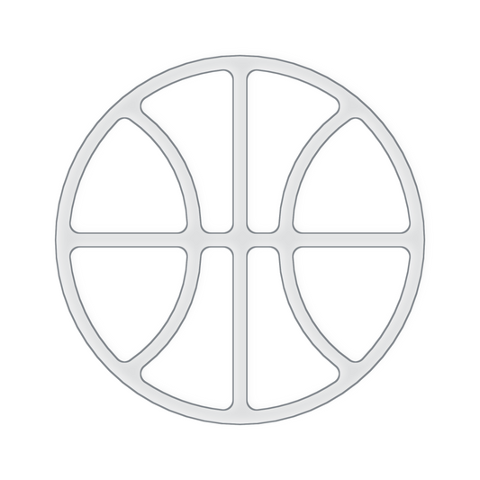 Basketball Serving Tray Acrylic Router Template