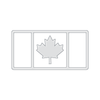 Canada Flag Tray Acrylic Router Template