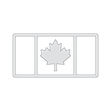 Canada Flag Tray Acrylic Router Template