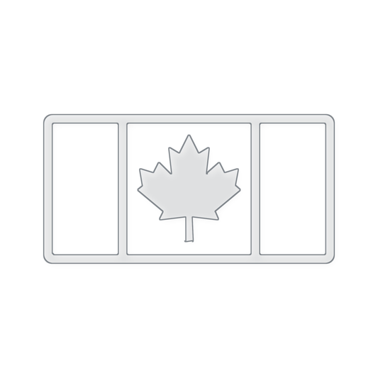 Canada Flag Tray Acrylic Router Template