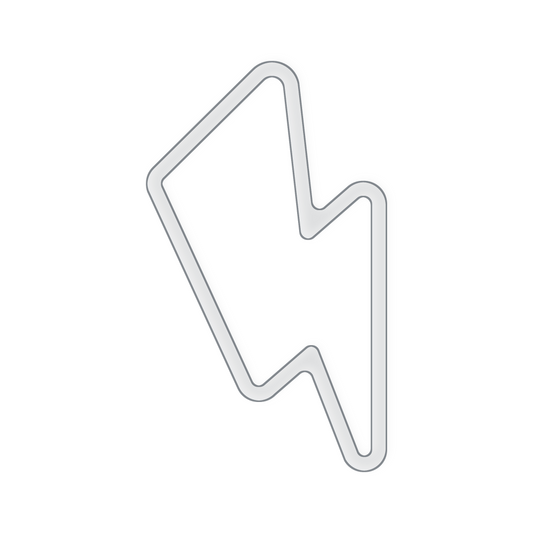 Lightning Bolt Serving Tray Acrylic Router Template
