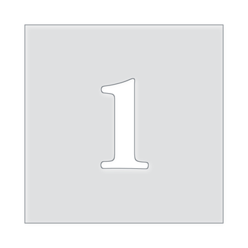 Number Templates 1-10 Acrylic Router Template