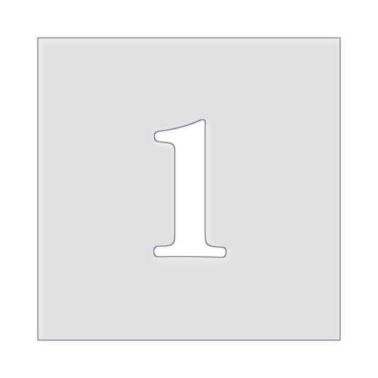 Number Templates 1-10 Acrylic Router Template