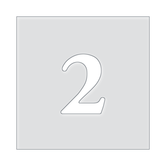 Number Templates 1-10 Acrylic Router Template