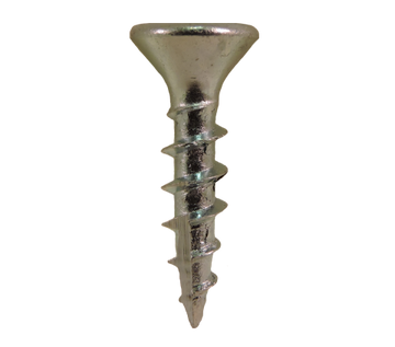 Quickscrew #2 Square Drive, Flat Head Type 17 Zinc Plated Screw