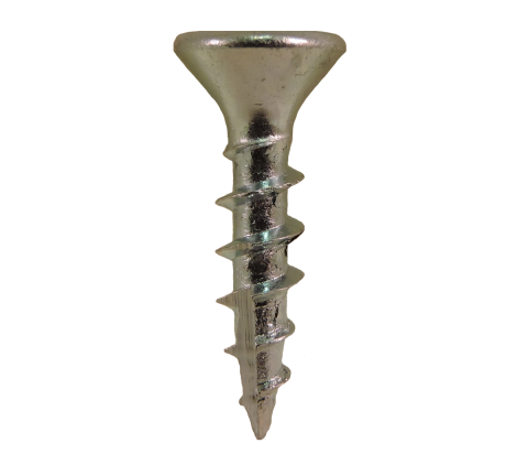 Quickscrew #2 Square Drive, Flat Head Type 17 Zinc Plated Screw