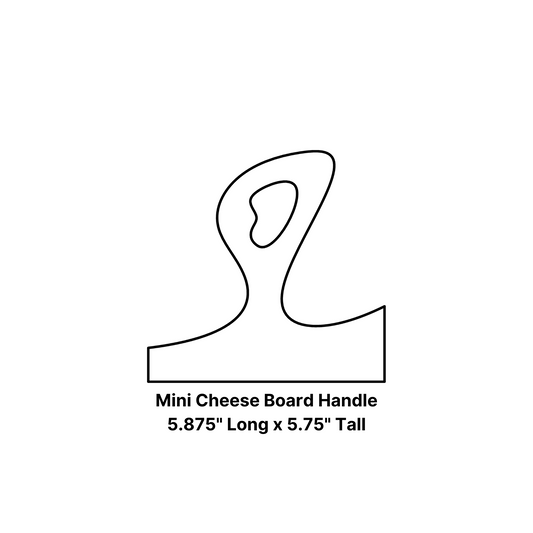Mini Handles Acrylic Router Template For Cheese Board